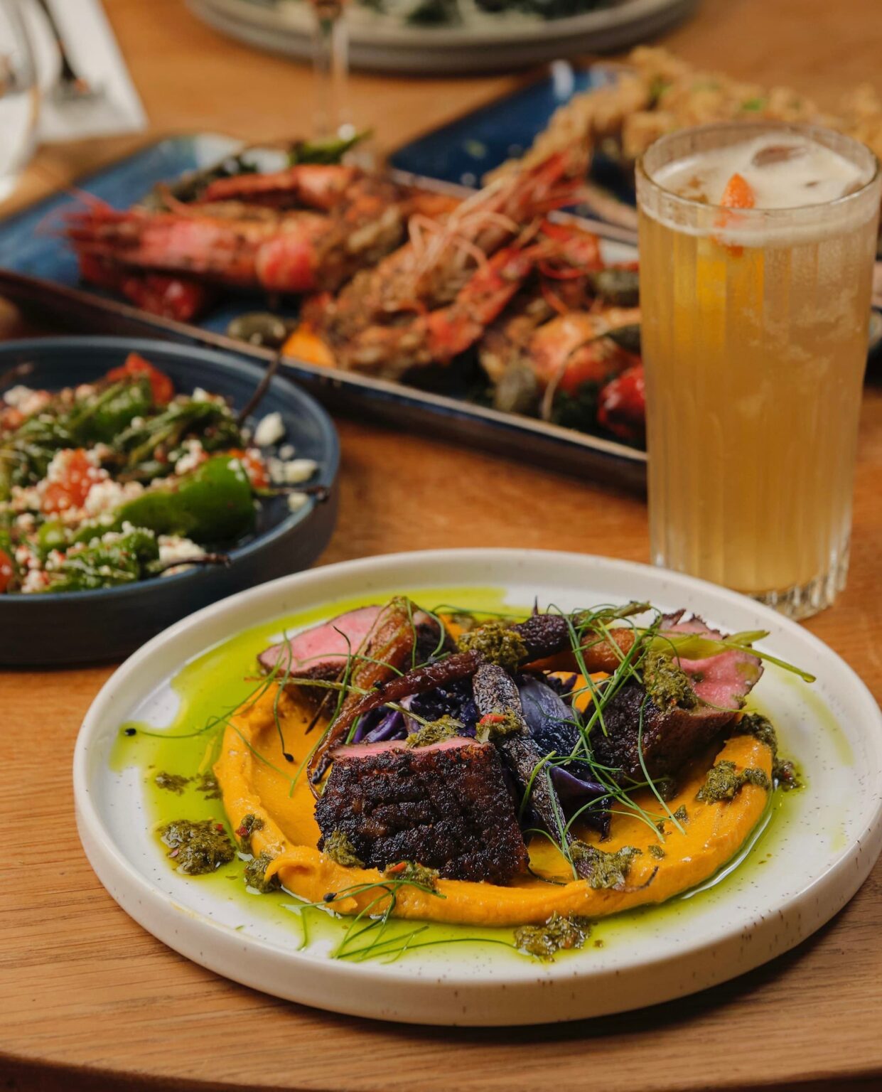 a la carte menu including favourites such as cauliflower, shawarma and dips