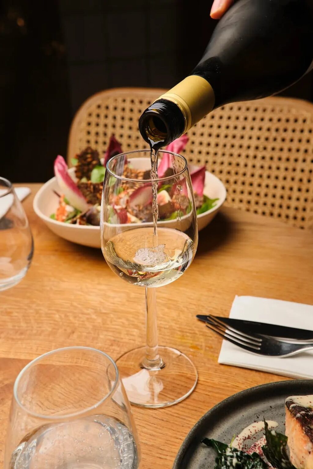 carefully curated wine list from small producers